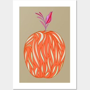 orange apple Posters and Art